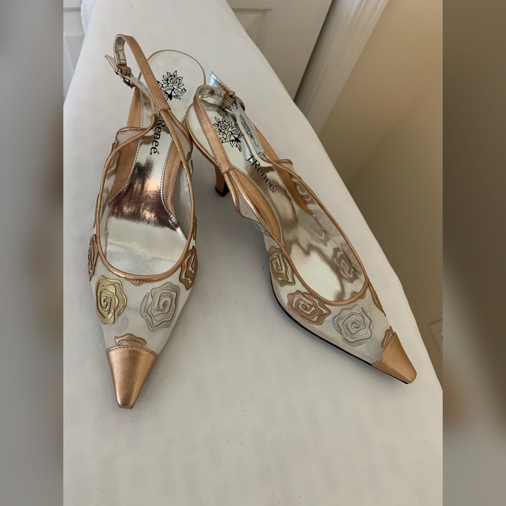 J. Renee’ VICENTA Metallic and Pat Heels
